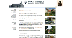 Desktop Screenshot of karmelitky.cz