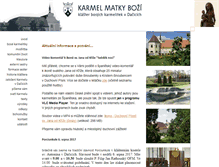 Tablet Screenshot of karmelitky.cz